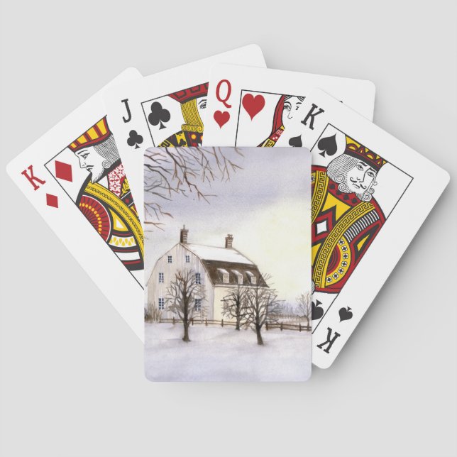 Baraja De Cartas Winter in New England (Reverso)