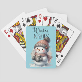 Baraja De Cartas Winter Snowman
