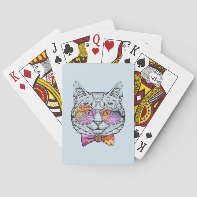 Baraja De Cartas Wise Kitty Kat (Reverso)