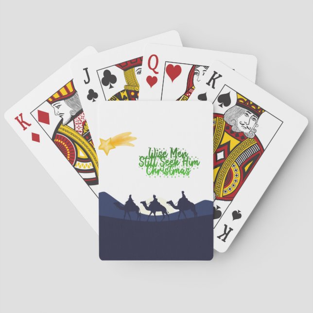 Baraja De Cartas Wise Men Still Seek Him Christmas (Reverso)