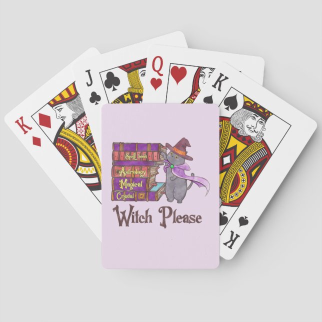 Baraja De Cartas Witch Please - Witch Black Cat (Reverso)
