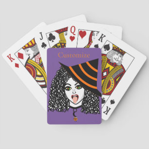 Baraja De Cartas Witch Thunder_Cove con cabello rizado