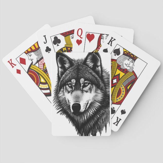 Baraja De Cartas Wolf (Reverso)