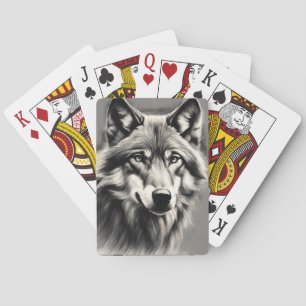 Baraja De Cartas Wolf Sketch