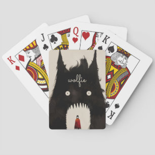 Baraja De Cartas Wolf y el pequeño capullo rojo