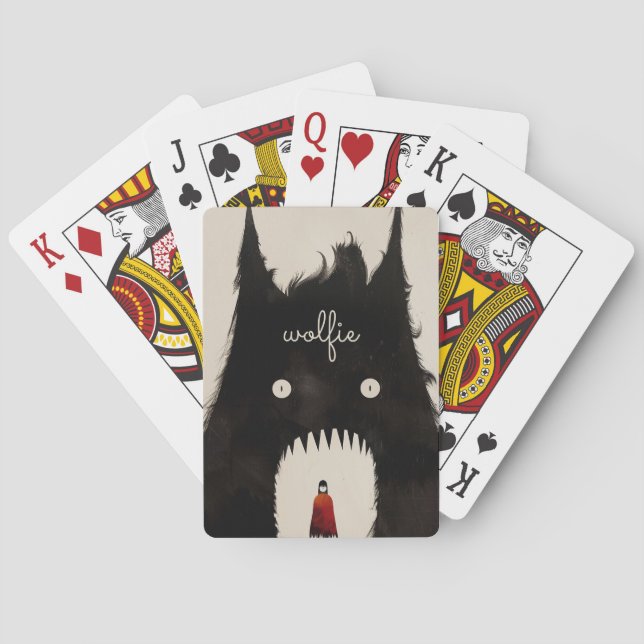 Baraja De Cartas Wolf y el pequeño capullo rojo (Reverso)