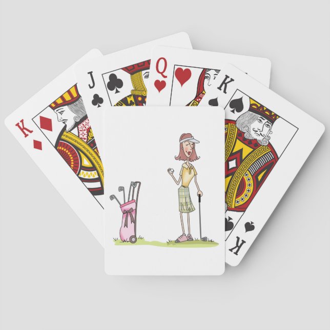 Baraja De Cartas Woman Golfer (Reverso)