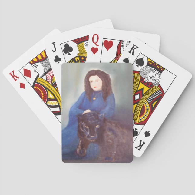 Baraja De Cartas Woman n Black Panther Playing Cards (Reverso)