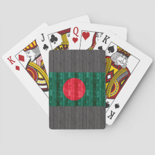 Baraja De Cartas Wooden Bangladeshi Flag