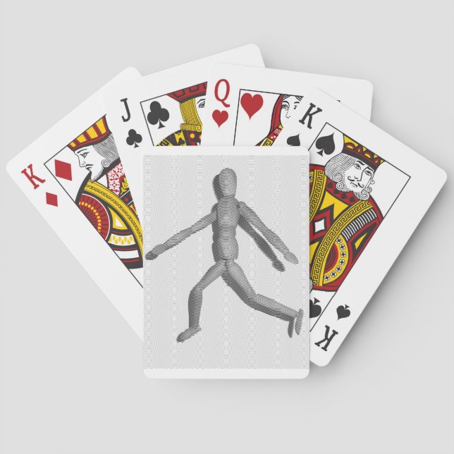 Baraja De Cartas Wooden Human Mannequin (Reverso)
