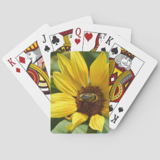 Baraja De Cartas Worker Bee on Sunflower