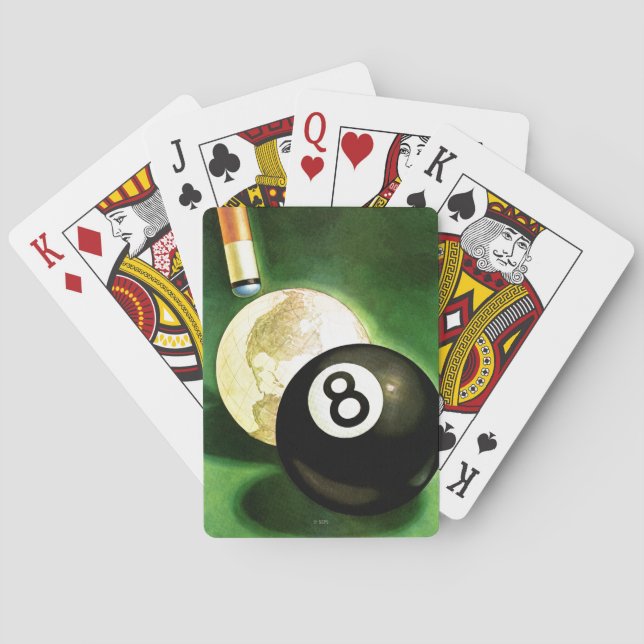 Baraja De Cartas World as Cue Ball (Reverso)