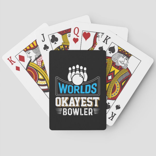 Baraja De Cartas Worlds Okayest Bowler (Reverso)
