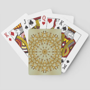 Baraja De Cartas Wreath de Navidades dorados