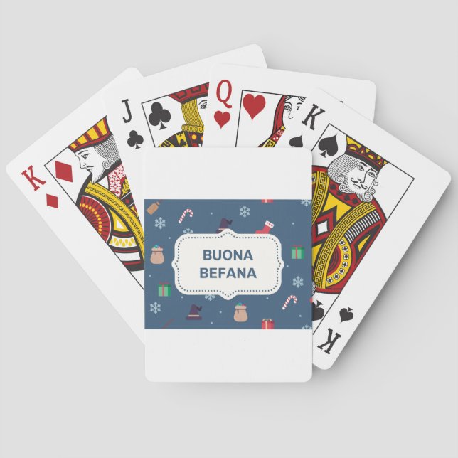 Baraja De Cartas xmas buona Befana (Reverso)