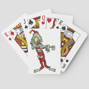 Baraja De Cartas xmas zombie santa claus