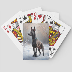 Baraja De Cartas Xoloitzcuintli Deja Que Nieva Navidades