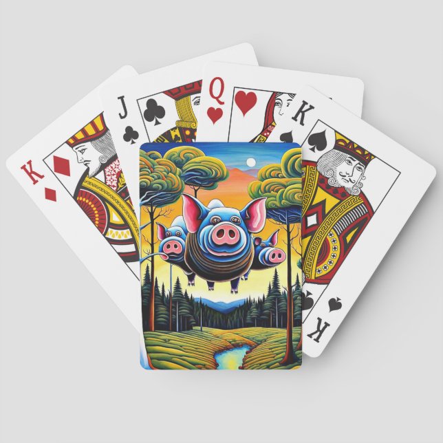 Baraja De Cartas Y los cerdos podrían volar (Reverso)
