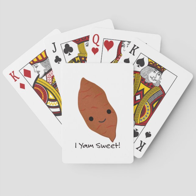 Baraja De Cartas Yam Sweet Cute kawaii Sweet Potato (Reverso)