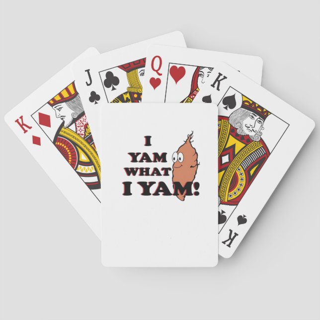 Baraja De Cartas Yam What I Yam - Classic Funny Meme (Reverso)