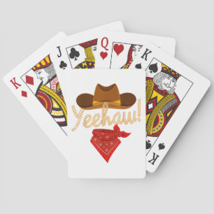 Baraja De Cartas Yeehaw País Occidental Howdy Cowboy Sur Yee H