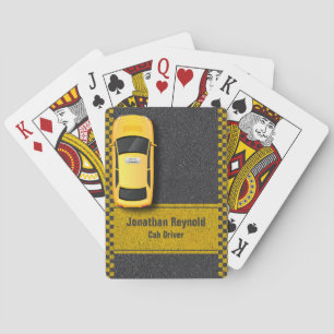 Baraja De Cartas Yellow Business Cab Taxi Driver Service