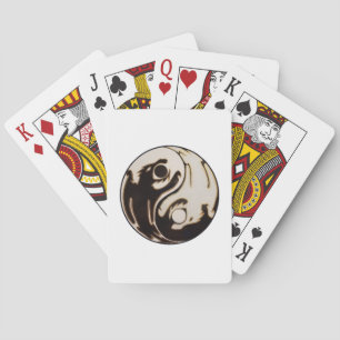 Baraja De Cartas Yin yang doble dragón