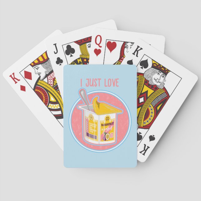 Baraja De Cartas Yogur de la fruta de la pasión (Reverso)