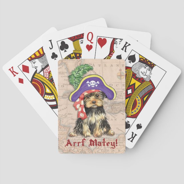 Baraja De Cartas Yorkie Pirate (Reverso)