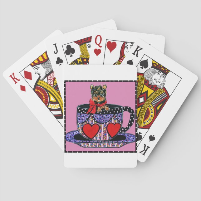 Baraja De Cartas Yorkie Poo (Reverso)
