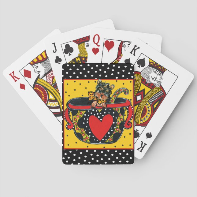 Baraja De Cartas Yorkie Poo (Reverso)
