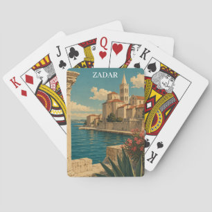 Baraja De Cartas Zadar Croacia Costa Adria Viajes Antiguos