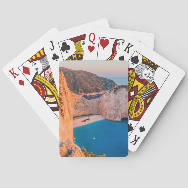 Baraja De Cartas Zakynthos, Grecia. (Reverso)