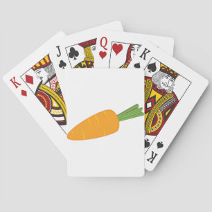Baraja De Cartas Zanahoria Naranja Verdura