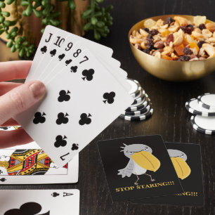 Baraja De Cartas Zapatilla divertida Deja de mirar