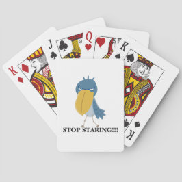 Baraja De Cartas Zapatilla divertida Deja de mirar
