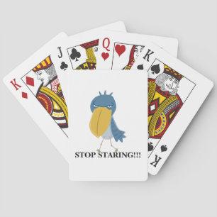 Baraja De Cartas Zapatilla divertida Deja de mirar