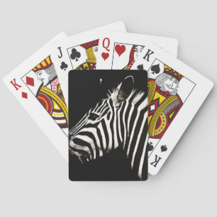 Baraja De Cartas Zebra Black and White Stristris Animal