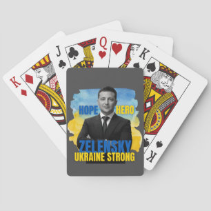 Baraja De Cartas Zelensky Hope Hero Ucrania fuerte
