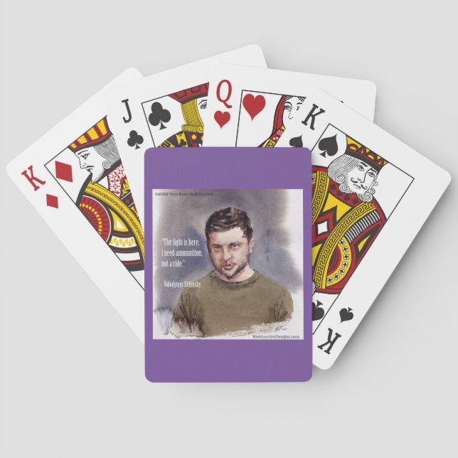 Baraja De Cartas Zelensky, Volodymir Playing Cards (Reverso)