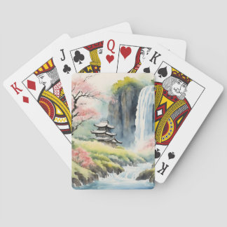 Baraja De Cartas Zen Watercolor House Poker Cards