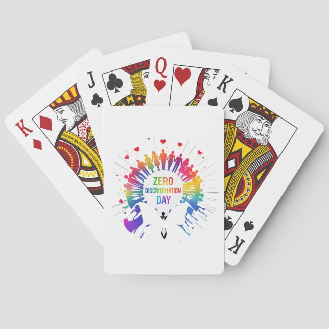Baraja De Cartas Zero Discrimination Day  (Reverso)