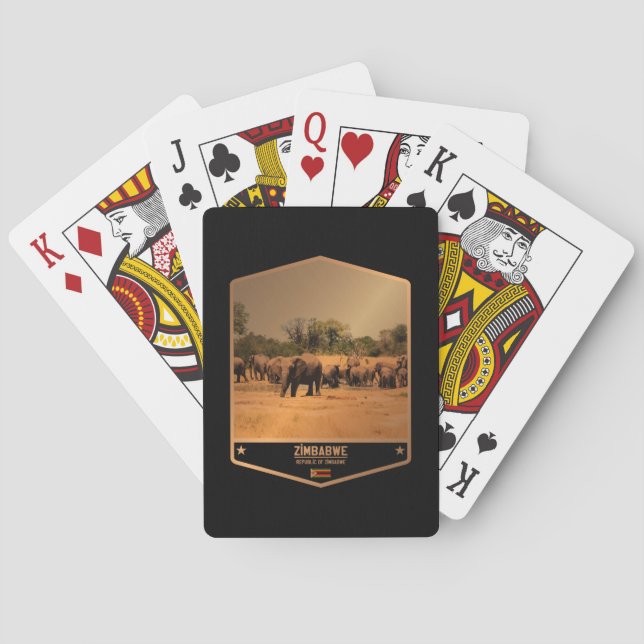 Baraja De Cartas Zimbabue (Reverso)