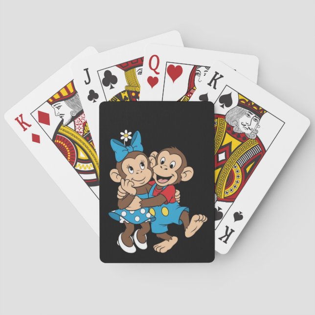 Baraja De Cartas Zina y Mimo están coqueteando. (Reverso)