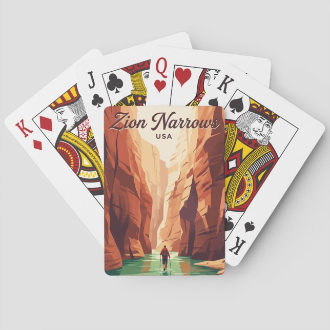 Baraja De Cartas Zion Narrows EE. UU. (Reverso)
