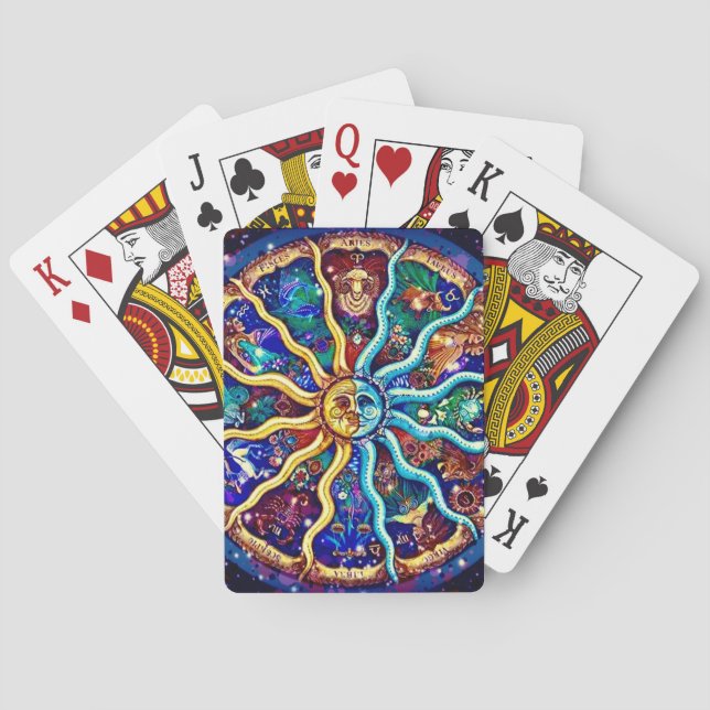 Baraja De Cartas “Zodiaco”   (Reverso)