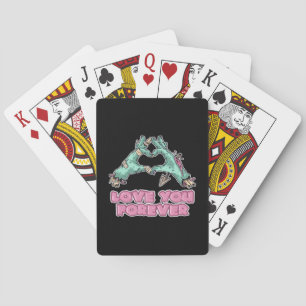 Baraja De Cartas Zombie Classic - Skeleton Heart And Hands