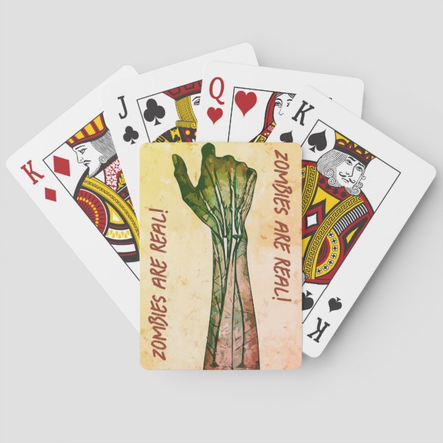 Baraja De Cartas Zombie Hand (Reverso)