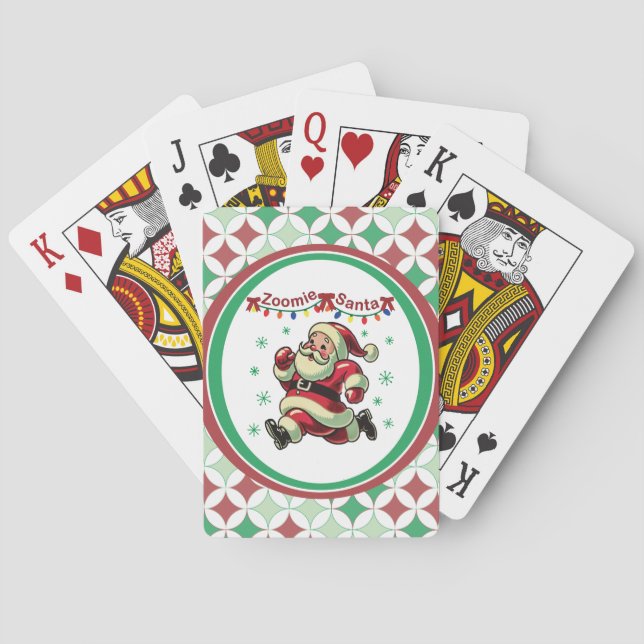 Baraja De Cartas Zoomie Santa Navidad (Reverso)