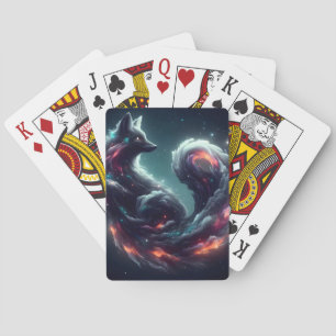 Baraja De Cartas Zorro Espiritual Fantástico de Luz Estelar Cósmica